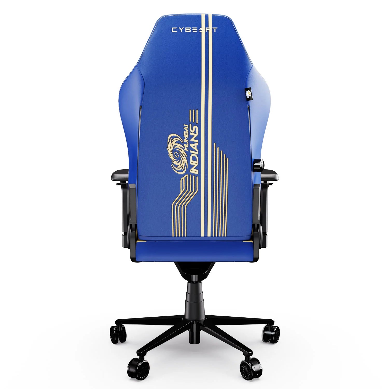 CYBEART Mumbai Indians Gaming Office Chair 4D Armrest Inbuilt Lumbar Support Supreme PU Leather, Ergonomic, Recline & Tilt - | Buy Online at Shwetha Computers