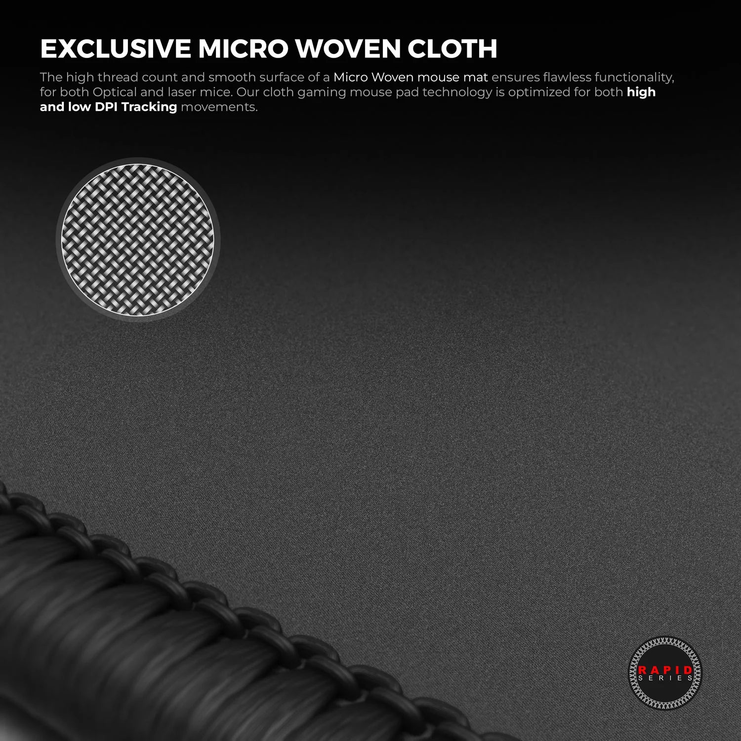 Cybeart Ghost (Black) Gaming Mouse Pad (Medium - 300x250x4mm) Waterproof, Never Slip Base, Stitched Edges, Esports Grade - | Buy Online at Shwetha Computers