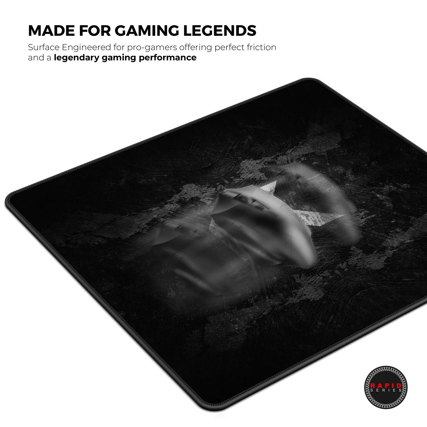 Cybeart Signature Edition Gaming Mouse Pad (Large - 450x400x4mm) Waterproof, Never Slip Base, Stitched Edges, Esports Grade