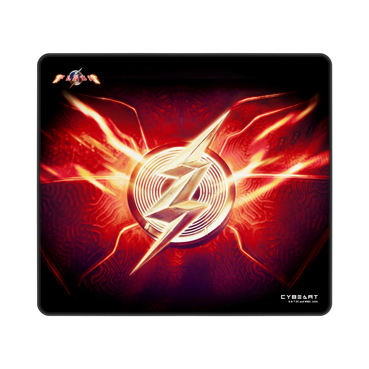 Cybeart The Flash Gaming Mouse Pad (Large - 450x400x4mm) Waterproof, Never Slip Base, Stitched Edges, Esports Grade