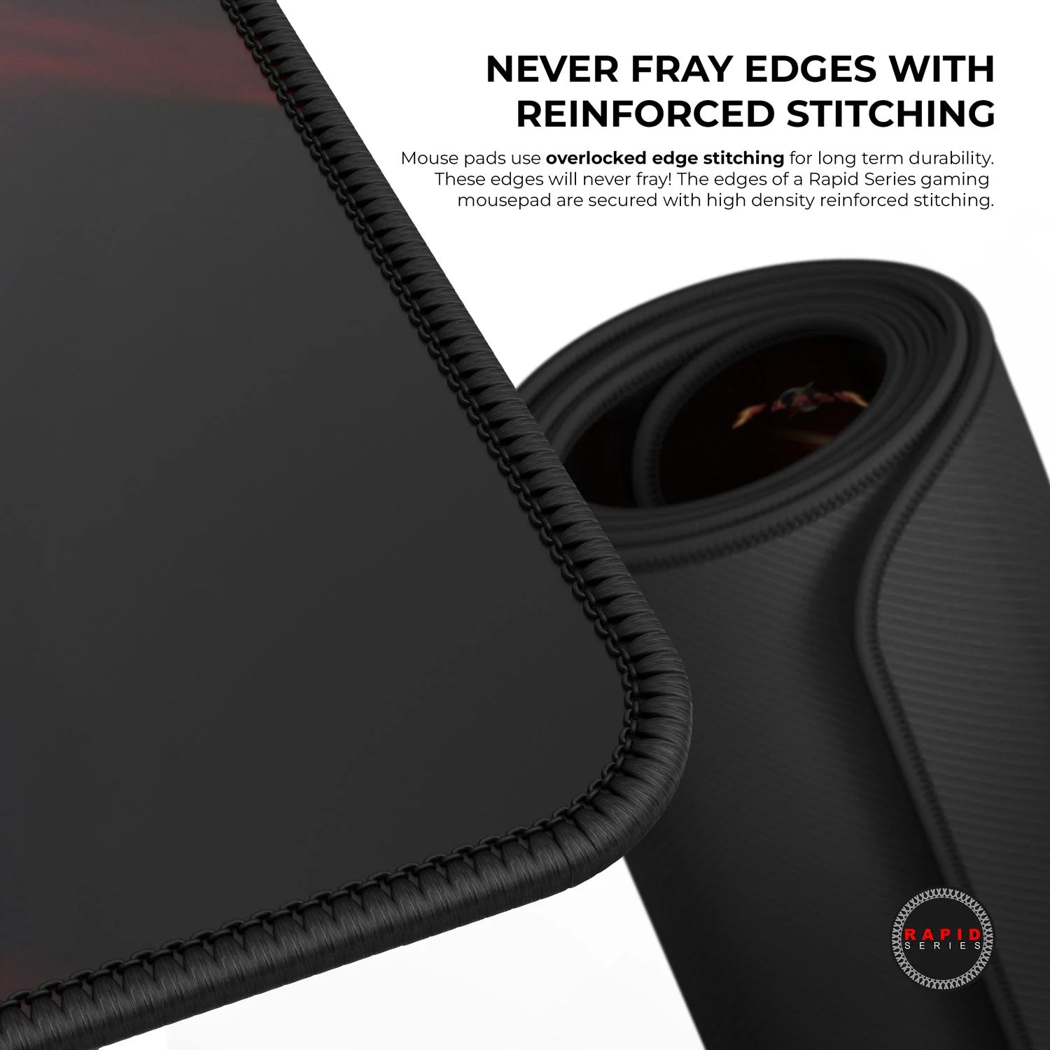 Cybeart The Flash Gaming Mouse Pad (Large - 450x400x4mm) Waterproof, Never Slip Base, Stitched Edges, Esports Grade