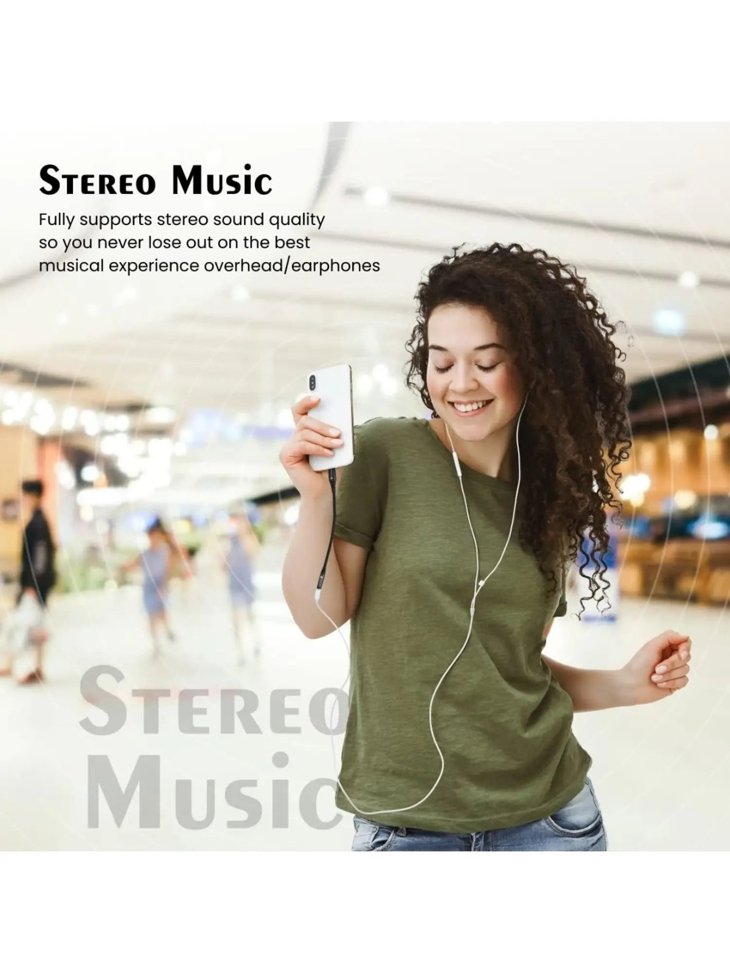 PORTRONICS ikonnect 3 8 Pin to 3.5mm Aux Connector | Durable | Stereo Surround | pair to Go | DAC Chip - | Buy Online at Shwetha Computers