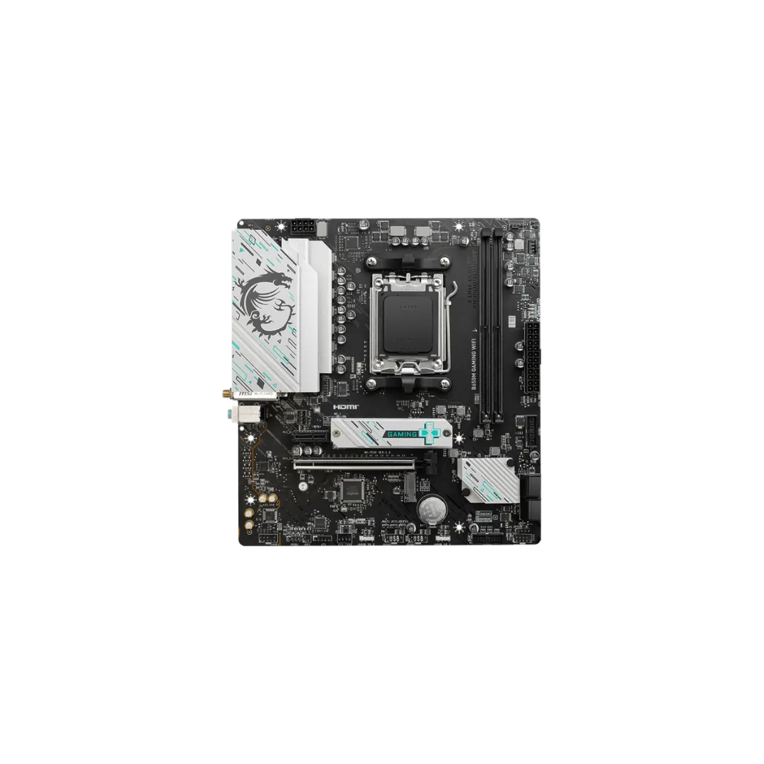 MSI B650M GAMING WIFI Motherboard - 2 RAM Slots, PCIe 4.0, AMD AM5