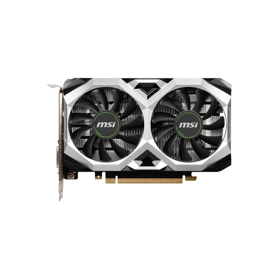 MSI GTX 1650 Ventus Graphics Card - 4GB GDDR6, Dual Fan OC, Efficient Cooling