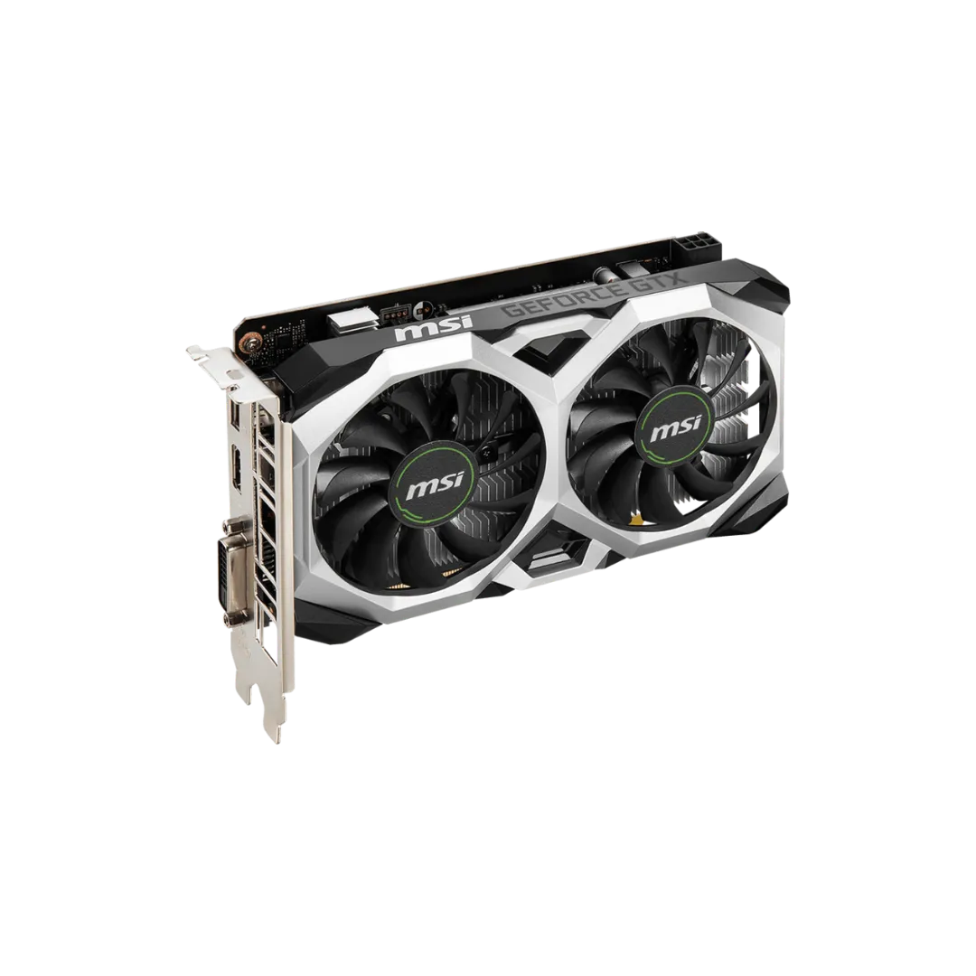 MSI GTX 1650 Ventus Graphics Card - 4GB GDDR6, Dual Fan OC, Efficient Cooling