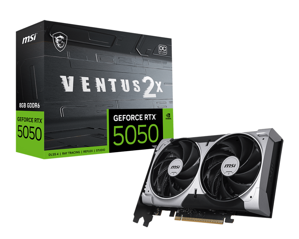 MSI GeForce RTX 5050 8G VENTUS 2X OC Graphics Card