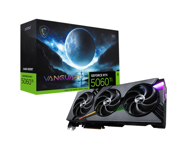 MSI GeForce RTX 5060 Ti 16G VANGUARD SOC Graphics Card