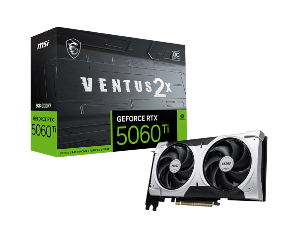 MSI GeForce RTX 5060 Ti 8G VENTUS 2X OC PLUS Graphics Card