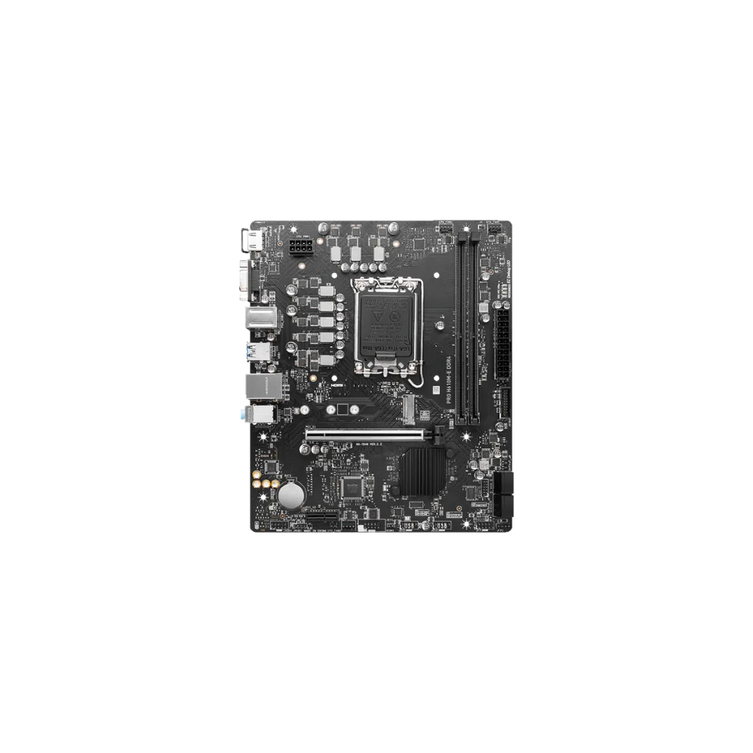 MSI H610M-E Pro Motherboard - DDR4, Micro ATX, Essential Connectivity