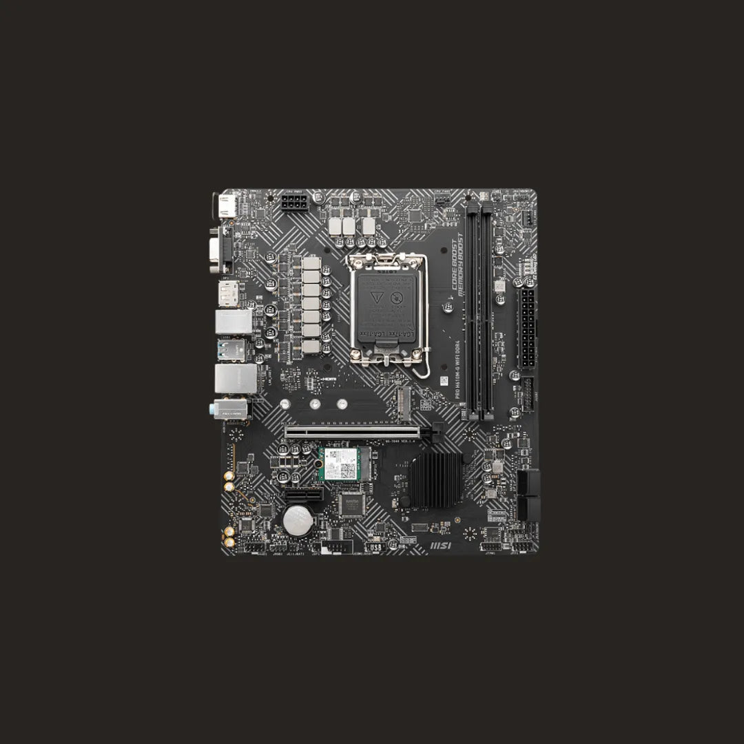 MSI H610M-G Pro WiFi DDR4 Motherboard - Micro ATX, WiFi, Essential Performance