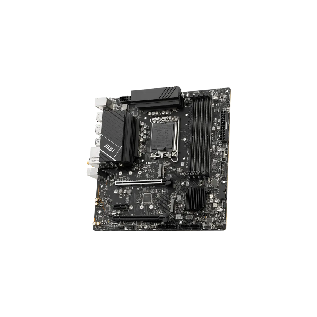 MSI PRO B760M-A WIFI Motherboard - 4 RAM Slots, DDR5, PCIe 4.0