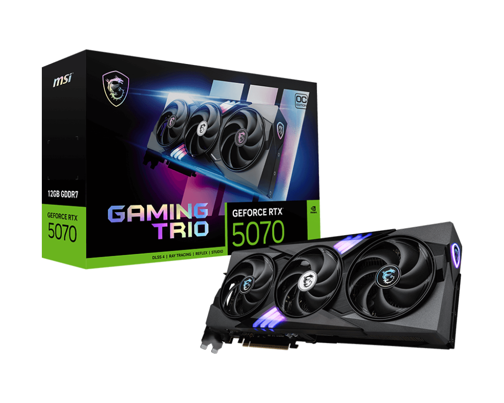 MSI GeForce RTX 5070 12G GAMING TRIO OC GDDR7 Graphics Card