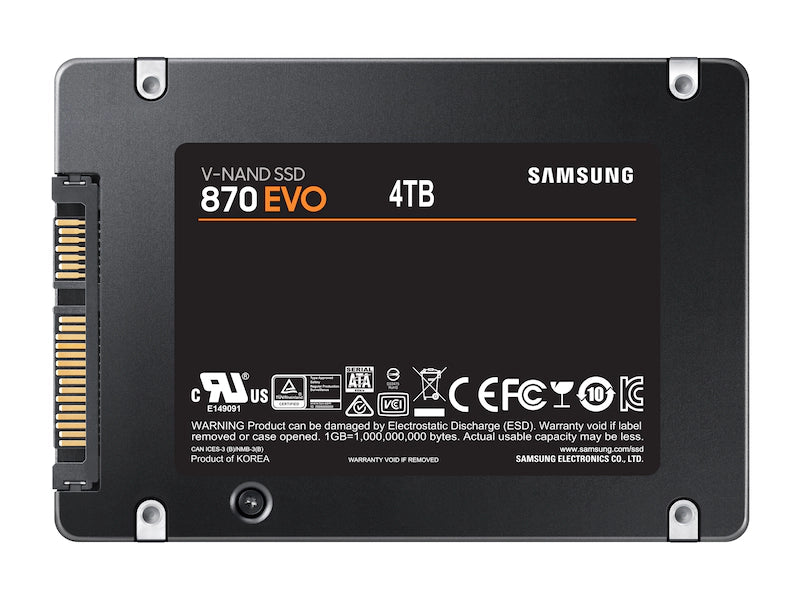 Samsung 870 EVO 4TB SSD 2.5" MZ-77E4T0BW