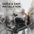 PORTRONICS Mobike 4 Bike Phone Mount | One-Press Lock | 360° Rotation | Bike Phone Holder | Handlebar Mount