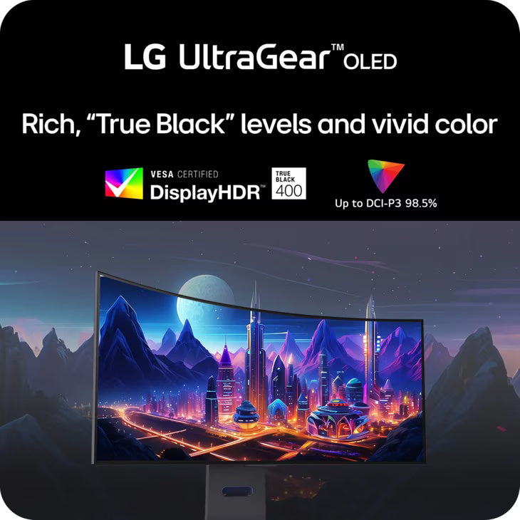 LG UltraGear 34GS95QE 34" WQHD OLED/HDR10/240Hz/Black Curved Gaming Monitor - | Buy Online at Shwetha Computers