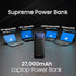 PORTRONICS Ampbox 10K 27 K Powerbank Laptop Charging | 27000mAh capacity | LED Battery Display | Safe & Smart Charging