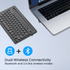PORTRONICS Bubble Dock Dual Wireless | Rechargeable | Tablet Holder | Multi-Device Pairing