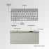 PORTRONICS Bubble Max Sleek Wireless Keyboard with Silent Keys | Bluetooth | 2.4 GHz Receiver | Connect 3 Devices | Wireless Keyboard