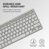 PORTRONICS Bubble Max Sleek Wireless Keyboard with Silent Keys | Bluetooth | 2.4 GHz Receiver | Connect 3 Devices | Wireless Keyboard