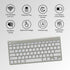 PORTRONICS Bubble Max Sleek Wireless Keyboard with Silent Keys | Bluetooth | 2.4 GHz Receiver | Connect 3 Devices | Wireless Keyboard