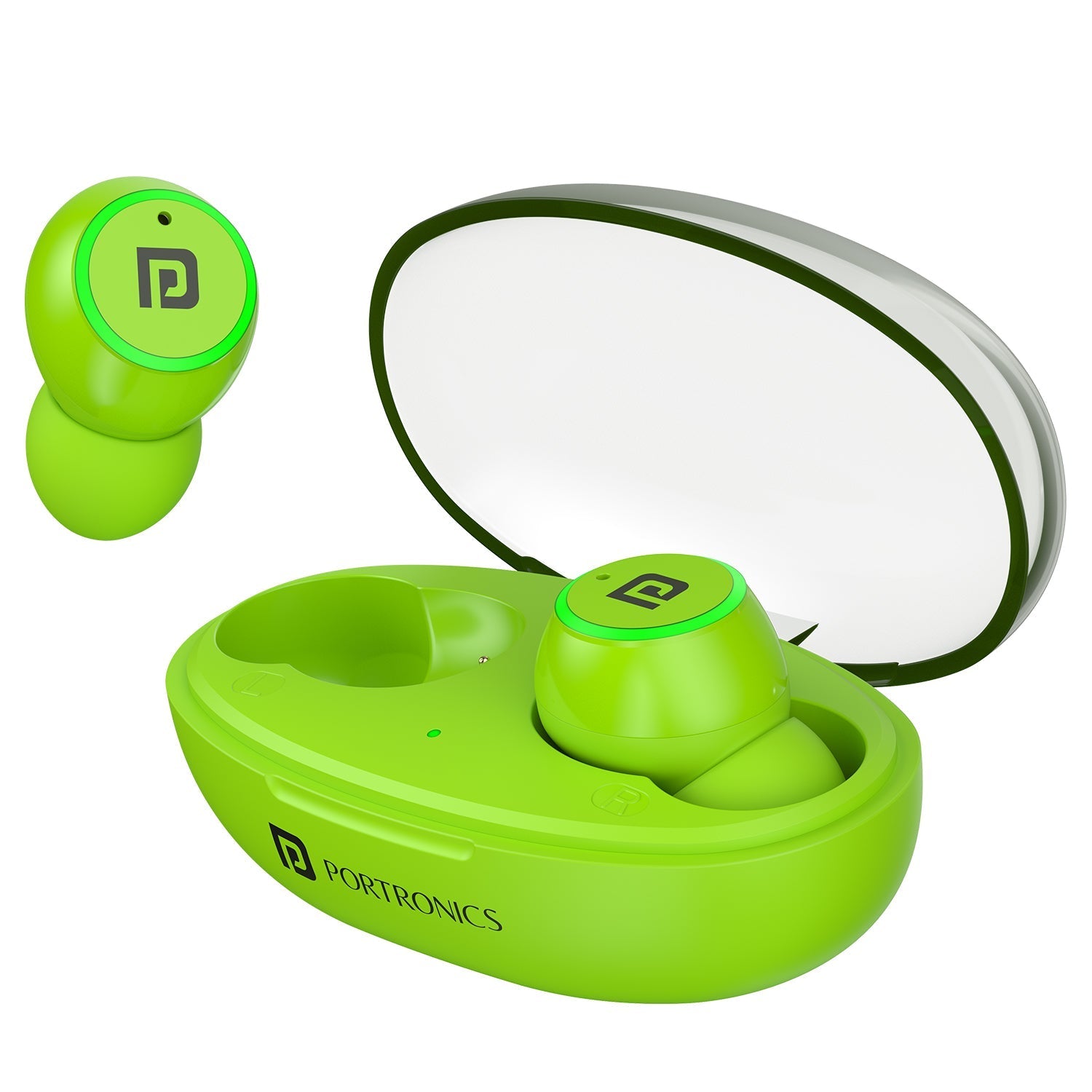 PORTRONICS Harmonics Twins S13 24 Hour Playtime | Touch Control | Low Latency | Type C Fast Charging