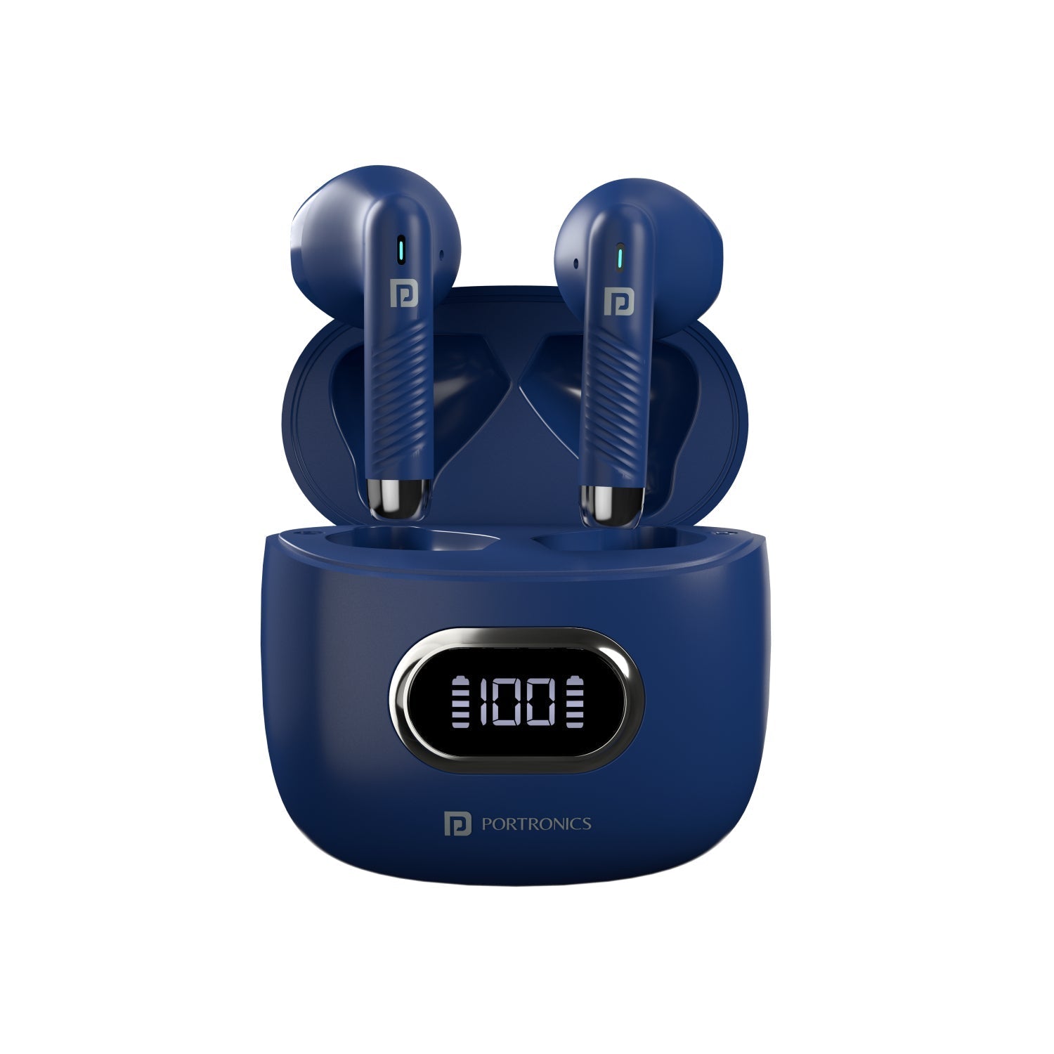 PORTRONICS Harmonics Twins S9 30 Hour Playtime Digital Display | | Touch Control | 13mm Driver - | Buy Online at Shwetha Computers