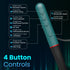 PORTRONICS Harmonics X2 Wireless Stereo Headset 40 Hour Playtime | Inline Control | Dual Pairing | HD Mic