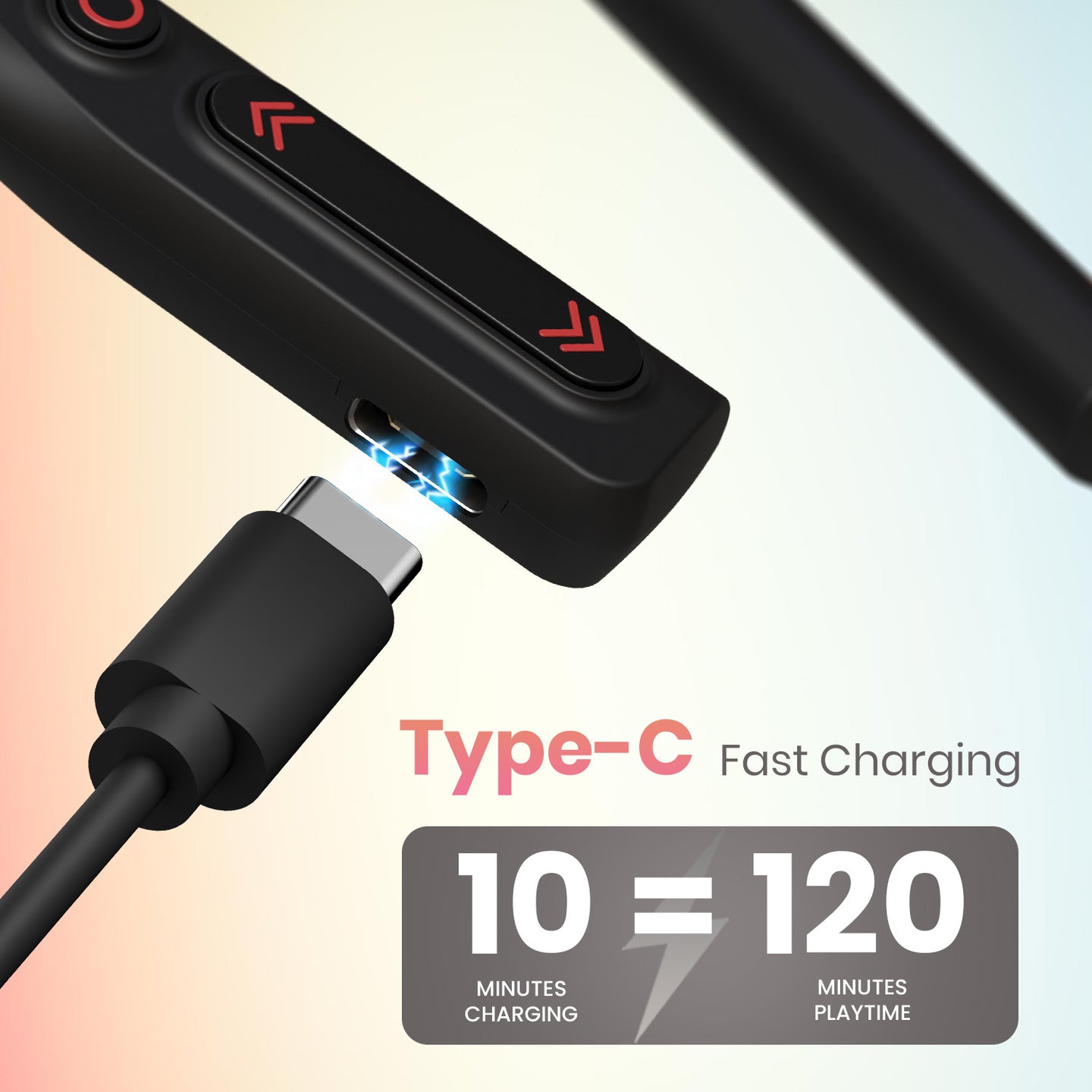 PORTRONICS Harmonics Z11 35 Hour Playtime | 10mm Dynamic Driver | Magnetic Earbuds | Type C Fast Charging - | Buy Online at Shwetha Computers