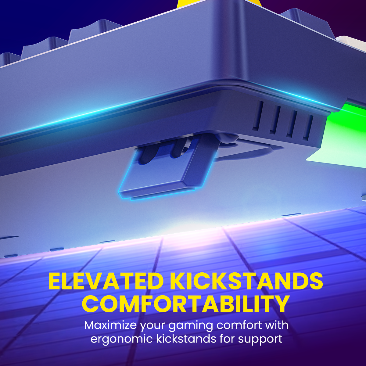 PORTRONICS K2 Keyboard Wired Mechanical Gaming Keyboard | Red Linear Switches | Dynamic Lighting Effects | 5m Long Cable | Anti-Ghosting Keys