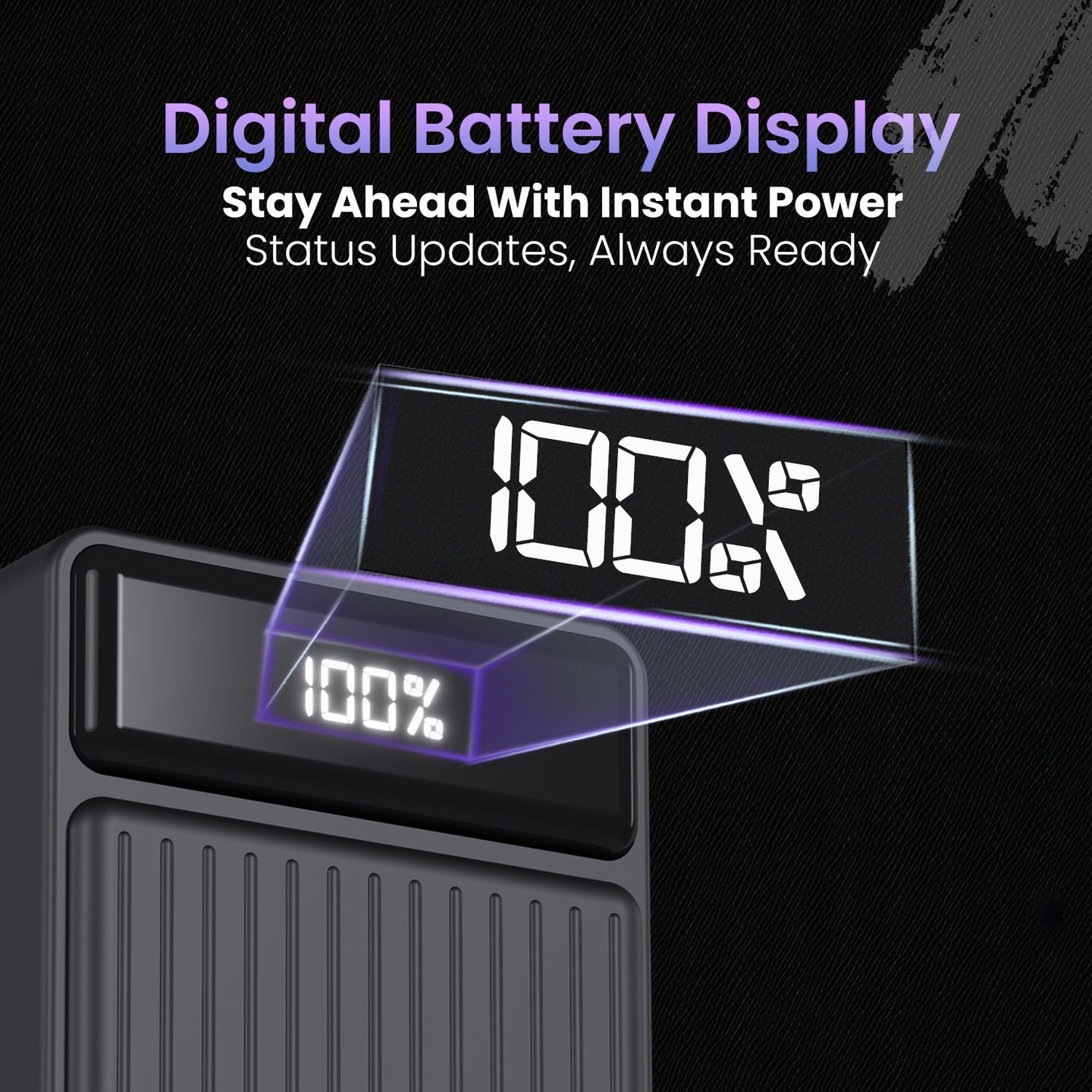 PORTRONICS Luxcell B 20 K Powerbank 22.5 Watt High-Speed Charging | LED Battery Indicator | Type C port