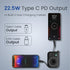 PORTRONICS Power Shutter Powerbank | 15W Wireless Charging | 22.5W Type C PD Output | In Built Type C & 8 Pin Cable | LED Display