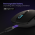 PORTRONICS Toad One Wireless Optical Mouse Adjustable DPI resolution | Type-C charging | 2.4 GHz operating speed | Auto Power Saving