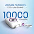 PORTRONICS Power Shutter Pro Powerbank 10000mAh Powerbank | In Built Type C PD Cable | Bidirectional Type C Port | Super-Fast Charging