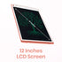 PORTRONICS Ruffpad 12 Re Writable LCD Pad | Green LCD | One-Press Erase | 12 Inches Screen | Erase Lock Switch