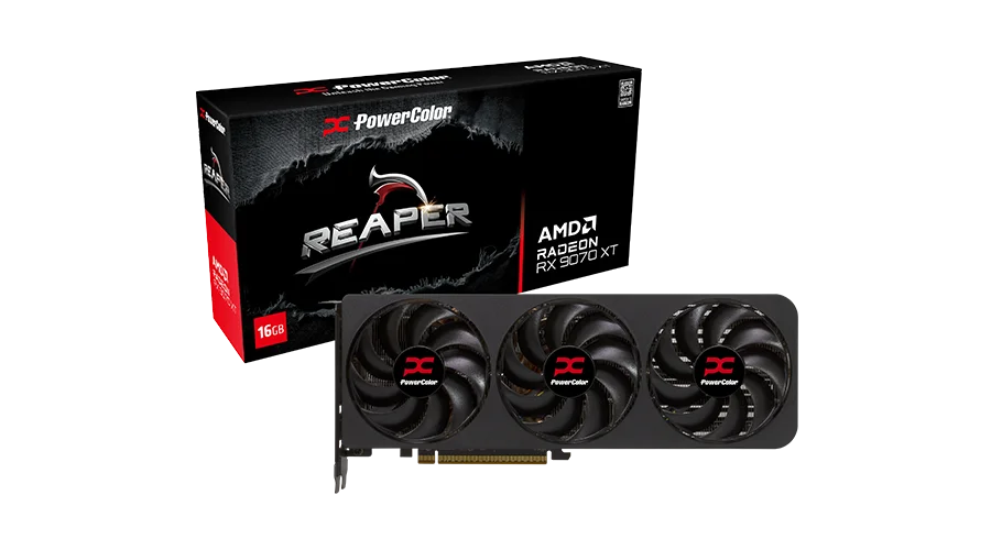 PowerColor Reaper AMD Radeon RX 9070 XT 16GB GDDR6 Graphics Card