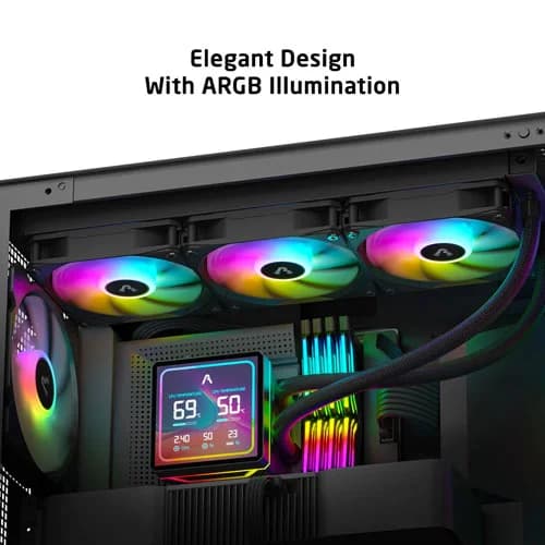 ProLab Design AI360LCD ARGB 360mm CPU AIO Liquid Cooler
