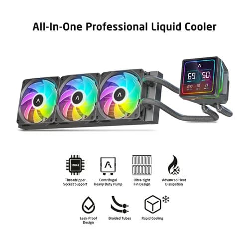 ProLab Design AI360LCD ARGB 360mm CPU AIO Liquid Cooler