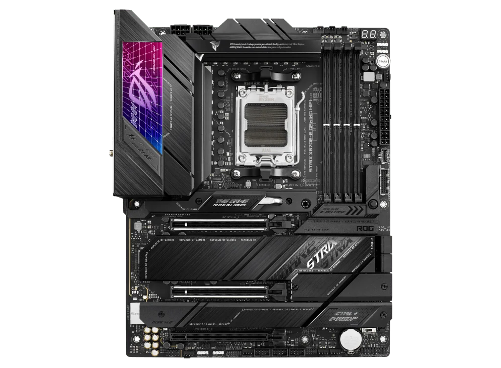 ASUS ROG Strix X670E-E Gaming WiFi AMD Ryzen AM5 ATX Motherboard, 18+2 Power Stages, DDR5 Support, Four M.2 Slots with heatsinks, PCIe 5.0, USB 3.2 Gen 2x2, WiFi 6E