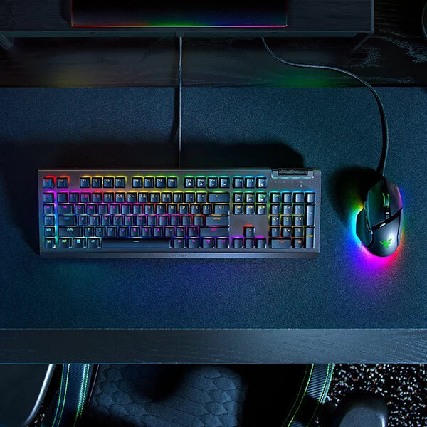 Razer BlackWidow V4 X Mechanical Gaming Keyboard with Green Switches