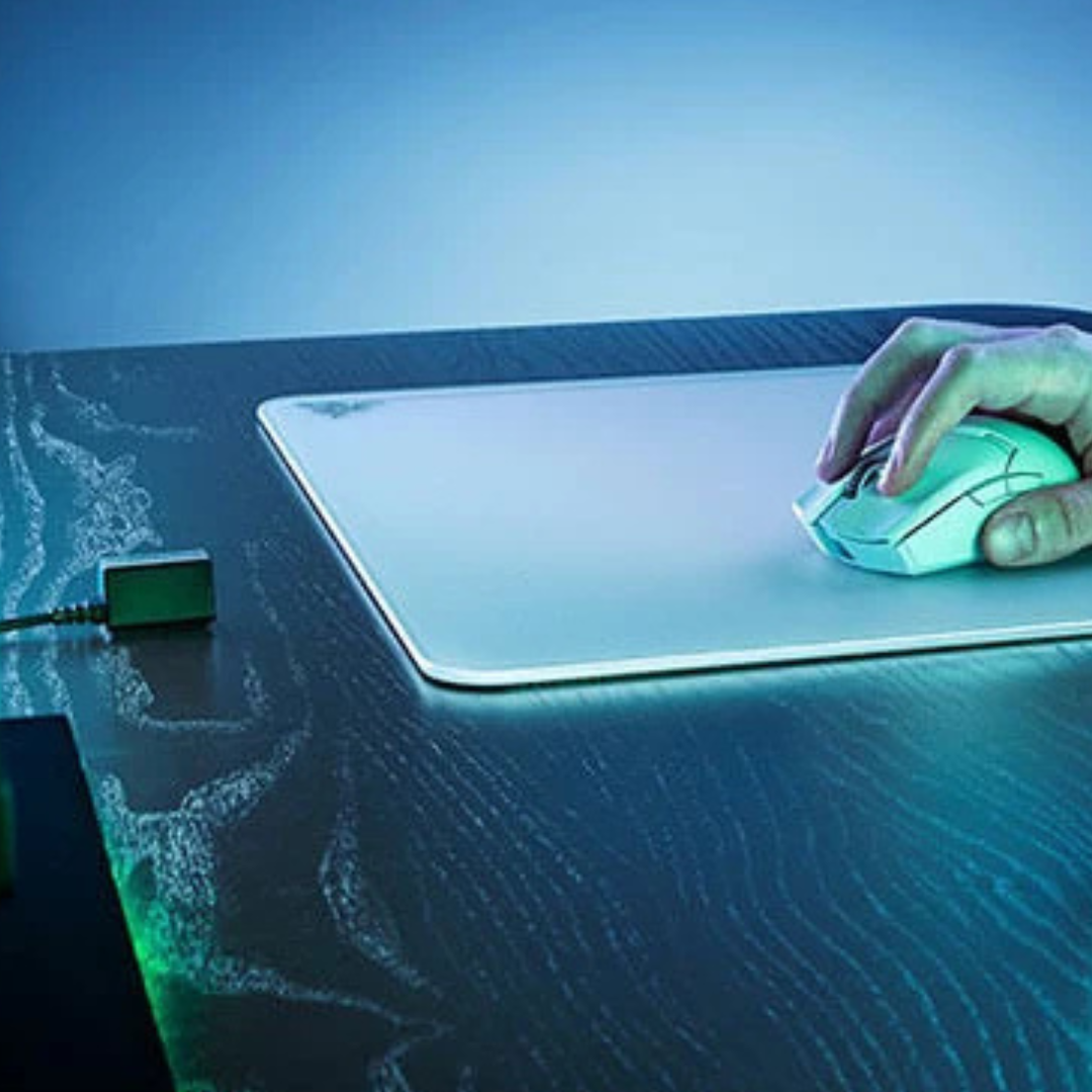 Razer Atlas Tempered Glass Gaming Mouse Pad - White (Large)