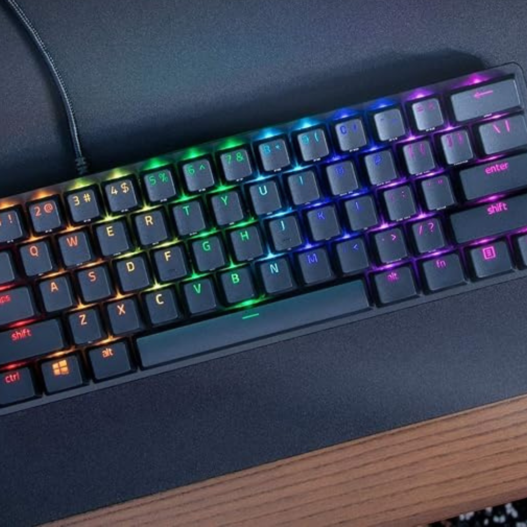 Razer Huntsman Mini Gaming Keyboard Clicky Optical Purple Switches (Black)