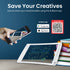PORTRONICS Ruffpad One Transparent Multicolor LCD Writing pad | Multicolor LCD | 8.5 Inches Screen | Transparent LCD | Smart Lock - | Buy Online at Shwetha Computers