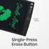 PORTRONICS Ruffpad 12 Re Writable LCD Pad | Green LCD | One-Press Erase | 12 Inches Screen | Erase Lock Switch