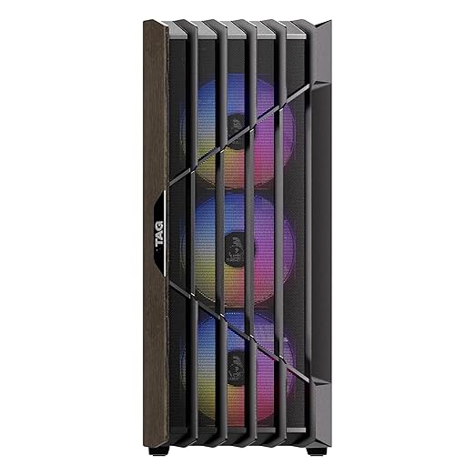 TAG Gamerz Stellar Elite Mid-Tower Gaming PC Case (Black)