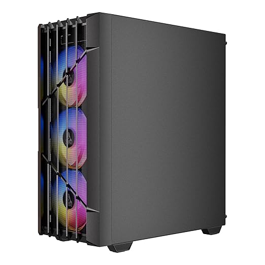 TAG Gamerz Stellar Elite Mid-Tower Gaming PC Case (Black)