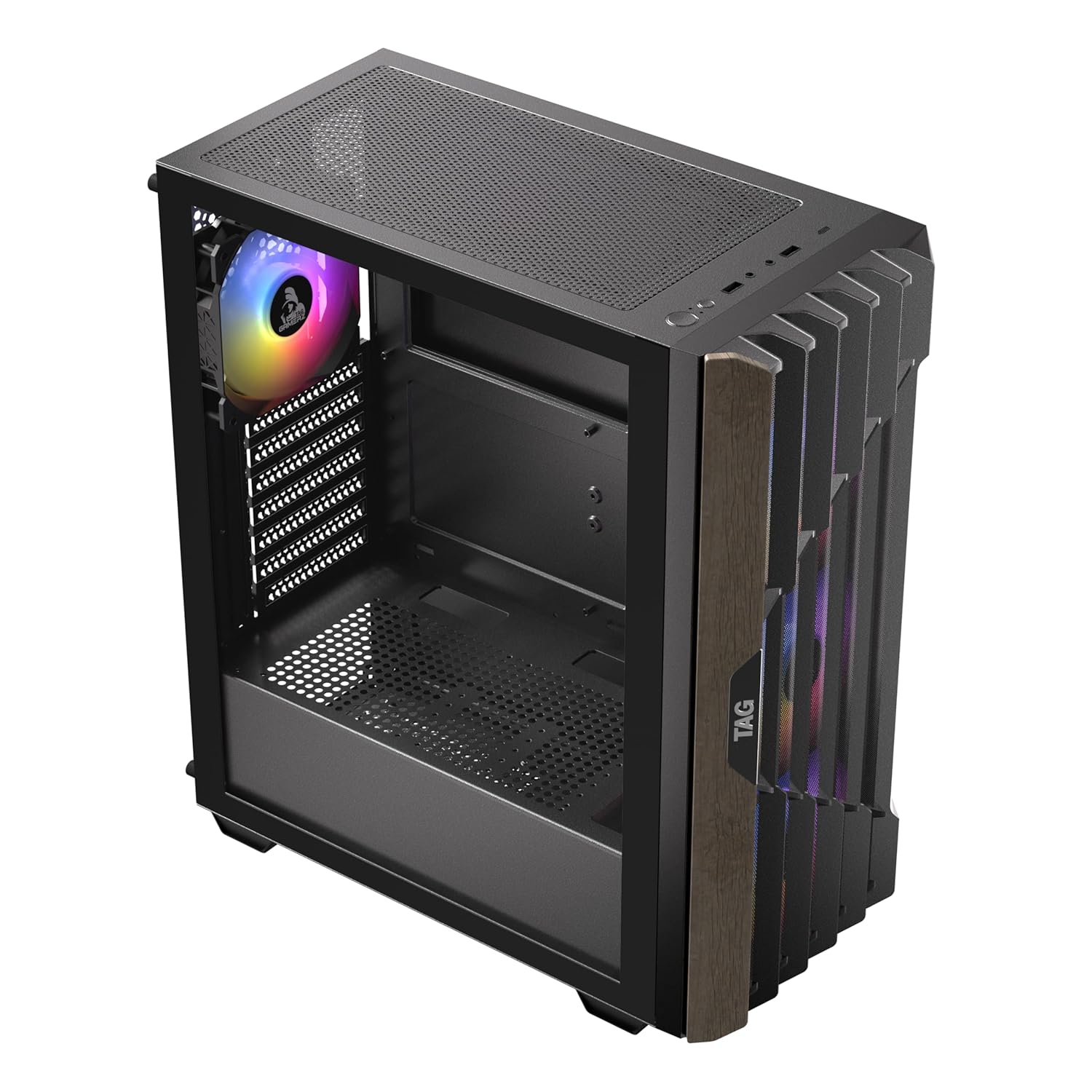 TAG Gamerz Stellar Elite Mid-Tower Gaming PC Case (Black)