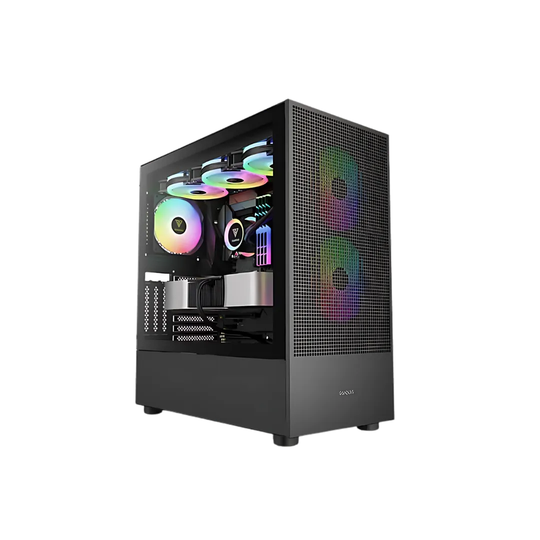 Talos Computer TALOS E3 Black Mesh Case with 3 ARGB Fans – Shweta Computer Bazar