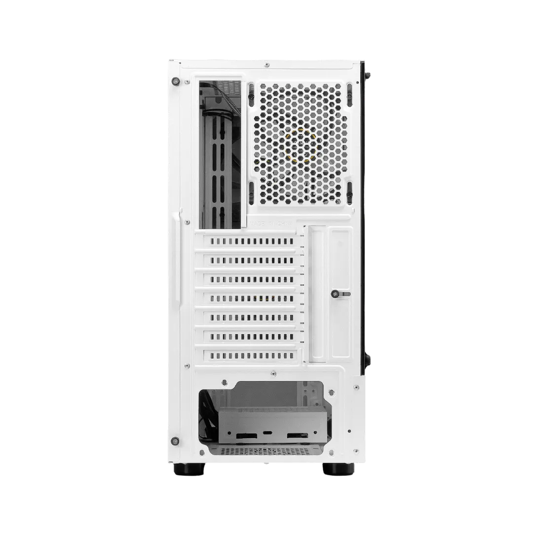 TALOS E3 White Glass Case with 3 ARGB Fans