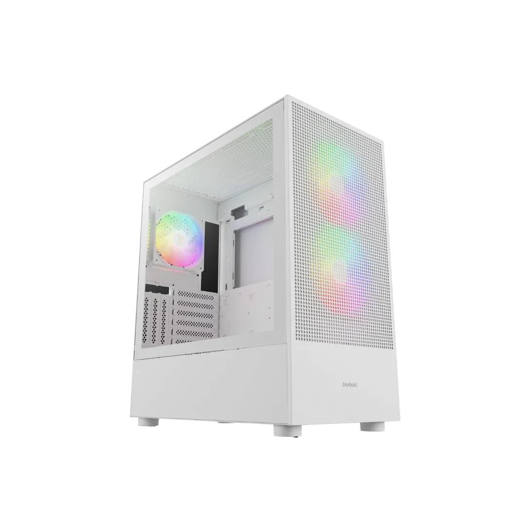 TALOS E3 White Case with Type-C and 360mm Cooler Support