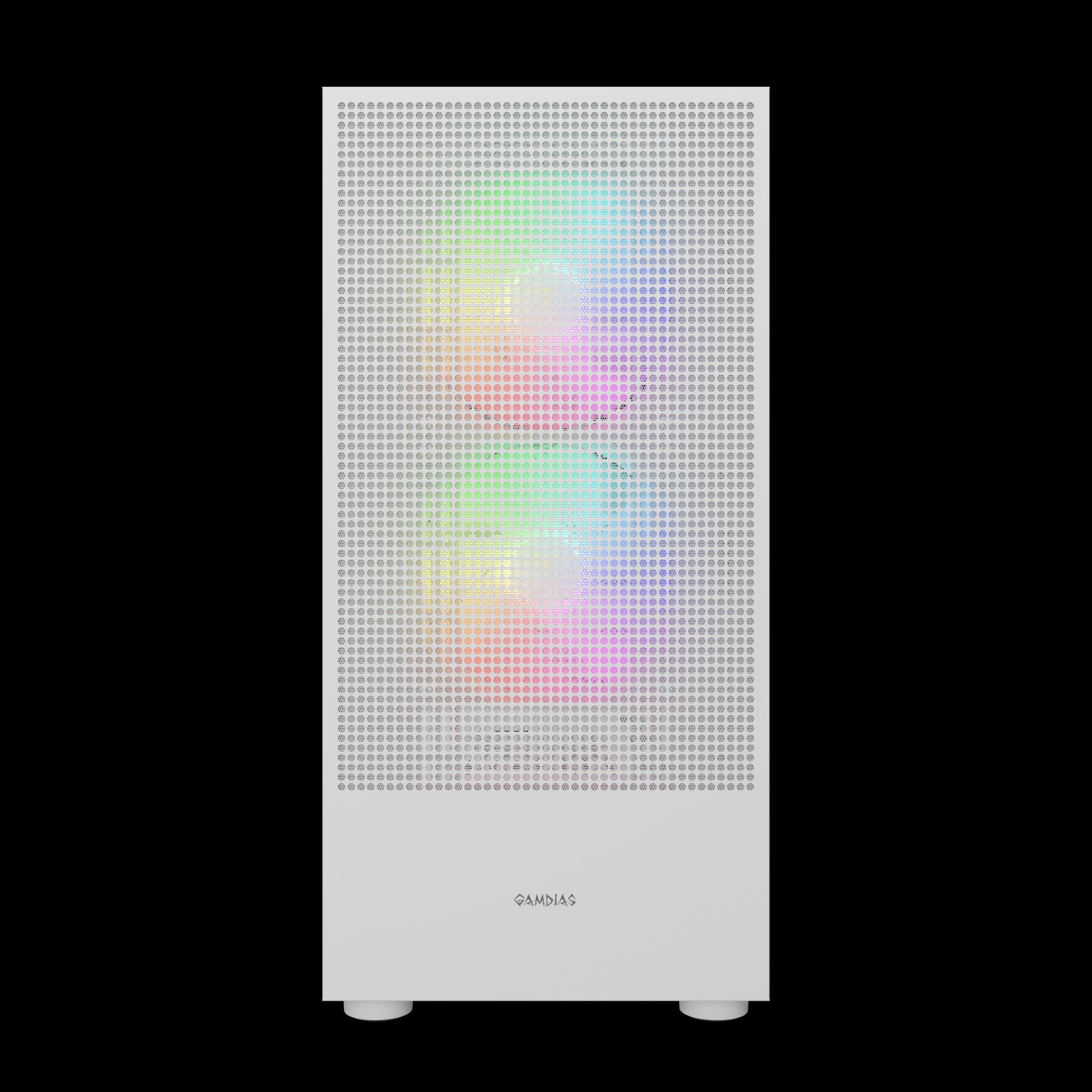 GAMDIAS TALOS E3 Mesh Elite WH White Mid Tower Case with ARGB PWM Fans